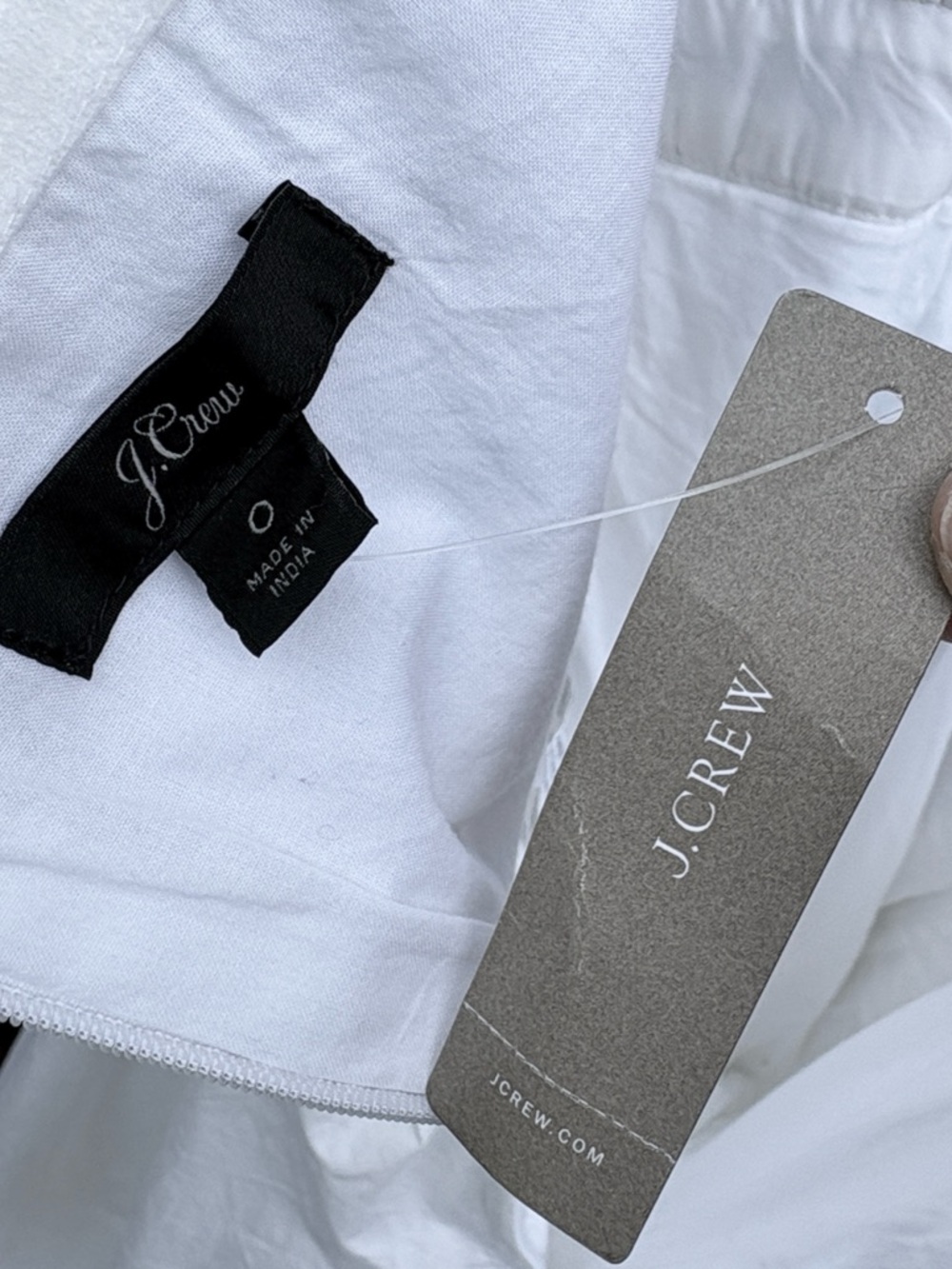 NWT J. Crew Wide Leg Halter Jumpsuit White Size 0 - Picture 9 of 13